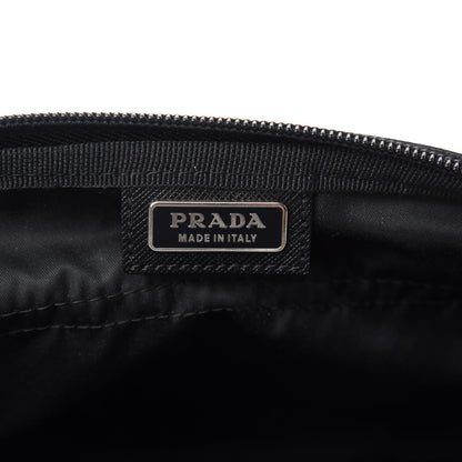 Prada Tessuto Nylon Saffiano Pouch Black 6 of 7