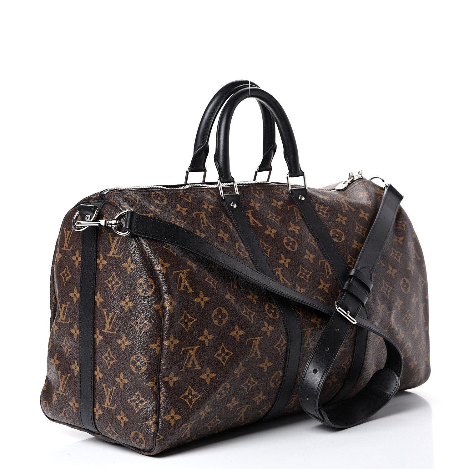 Louis Vuitton Monogram Macassar Keepall Bandouliere 45 2 of 12