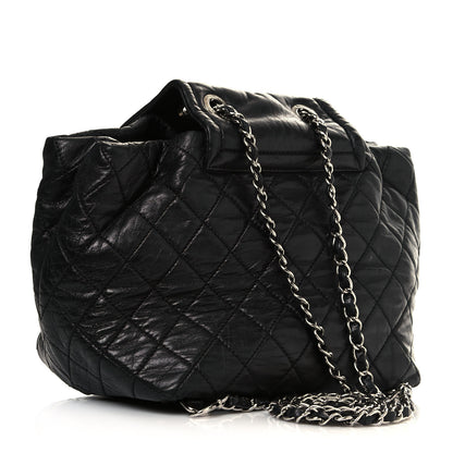 Chanel Lambskin Quilted Beijing Backpack Black 3 of 16