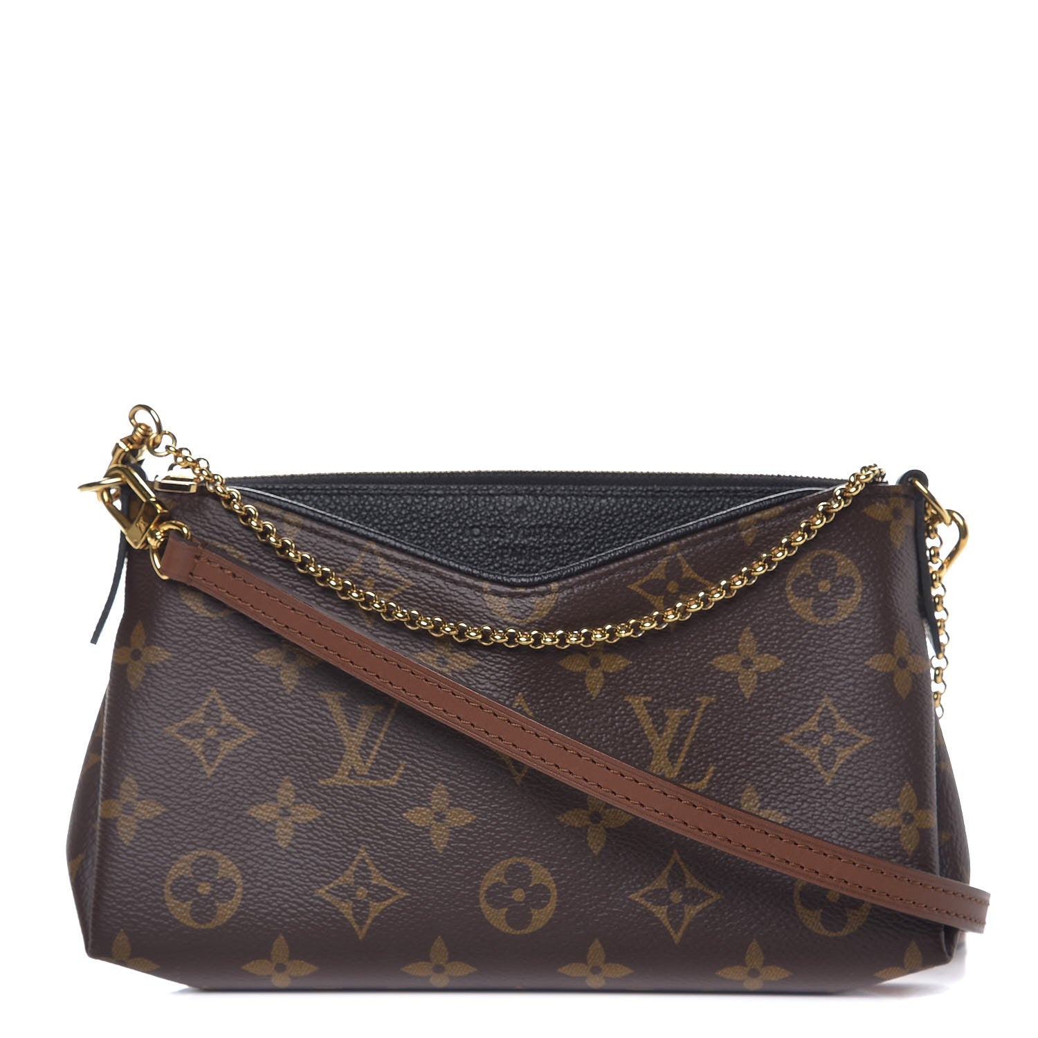 Louis Vuitton Monogram Pallas Clutch Black 1 of 9
