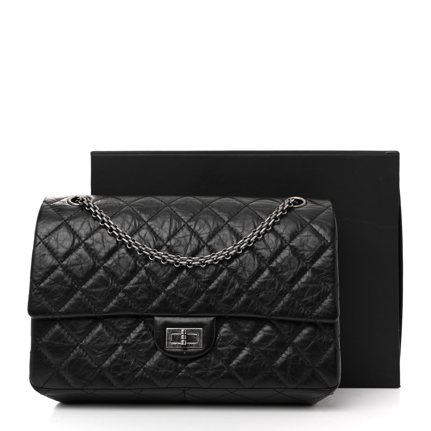 Chanel Aged Calfskin Quilted 2.55 Reissue 226 Flap Black 11 of 11