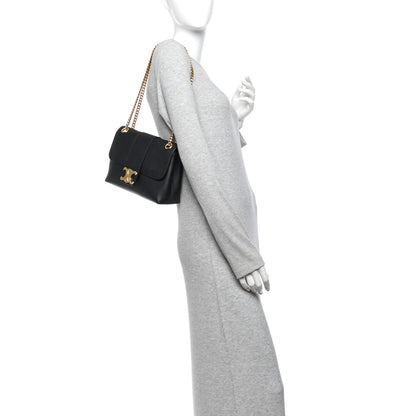 Celine Supple Calfskin Medium Victoire Black 2 of 13