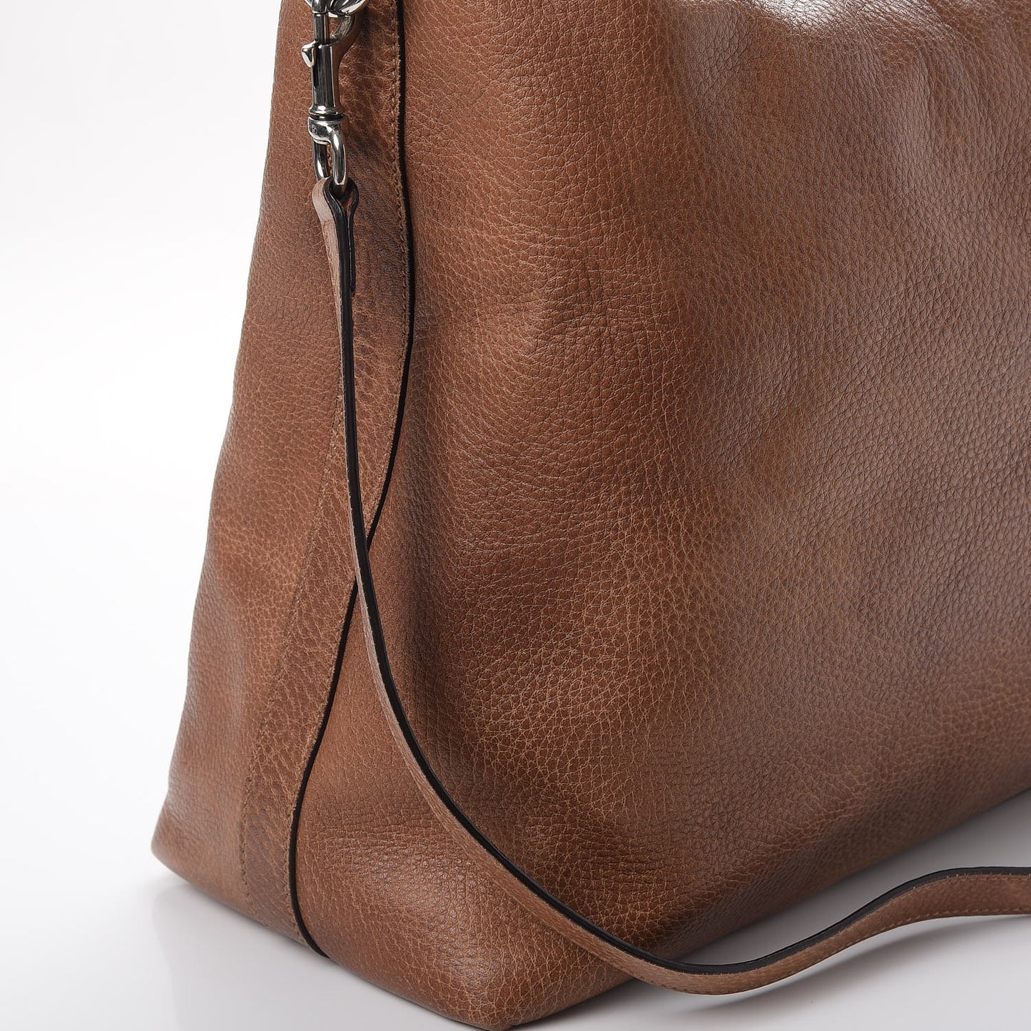Grained Calfskin Medium Miss GG Hobo Light Cuir