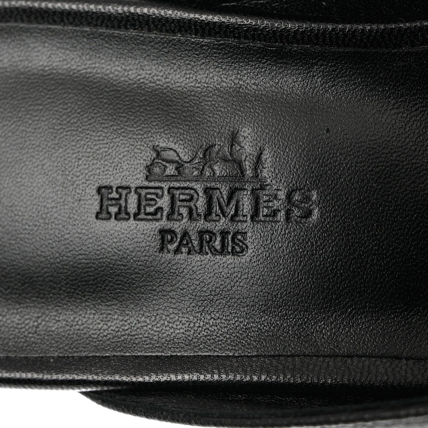 Hermes Goatskin Oz Mules 36 Black 6 of 7