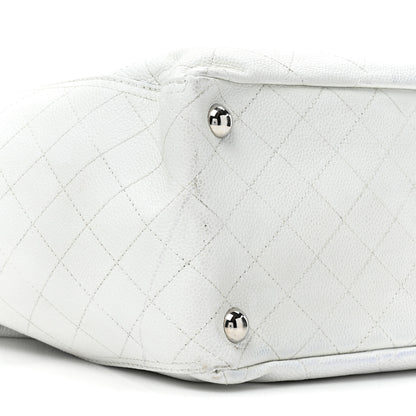 Chanel Grained Calfskin CC Pocket Tote White 9 of 17