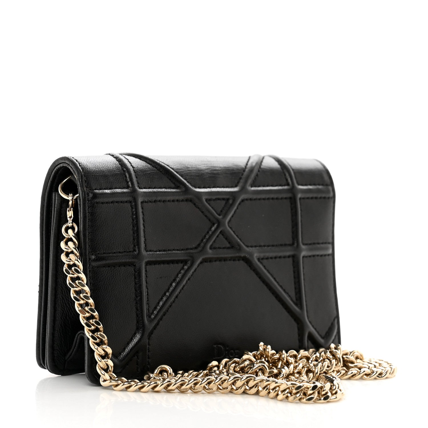 Christian Dior Lambskin Baby Diorama Flap Bag Black 3 of 8