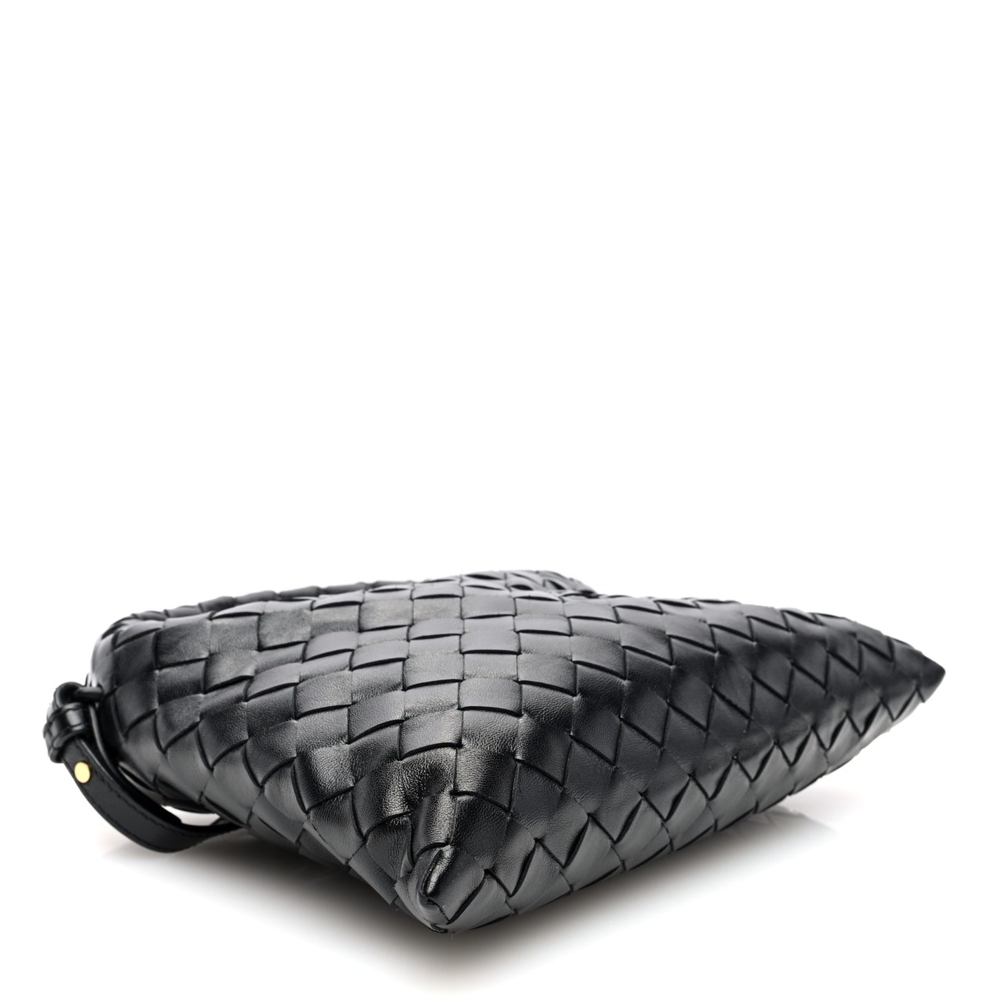 Calfskin Intrecciato Mini Hop Black