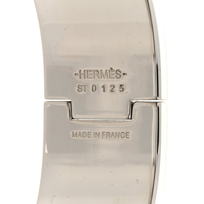 Hermes Enamel Wide Clic Clac H Bracelet PM Bleu Orage 5 of 6