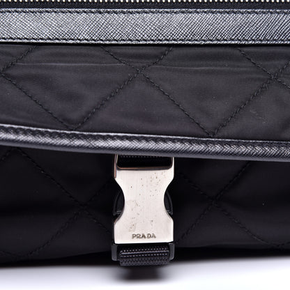 Prada Nylon Tessuto Impuntu Quilted Messenger Black 12 of 12