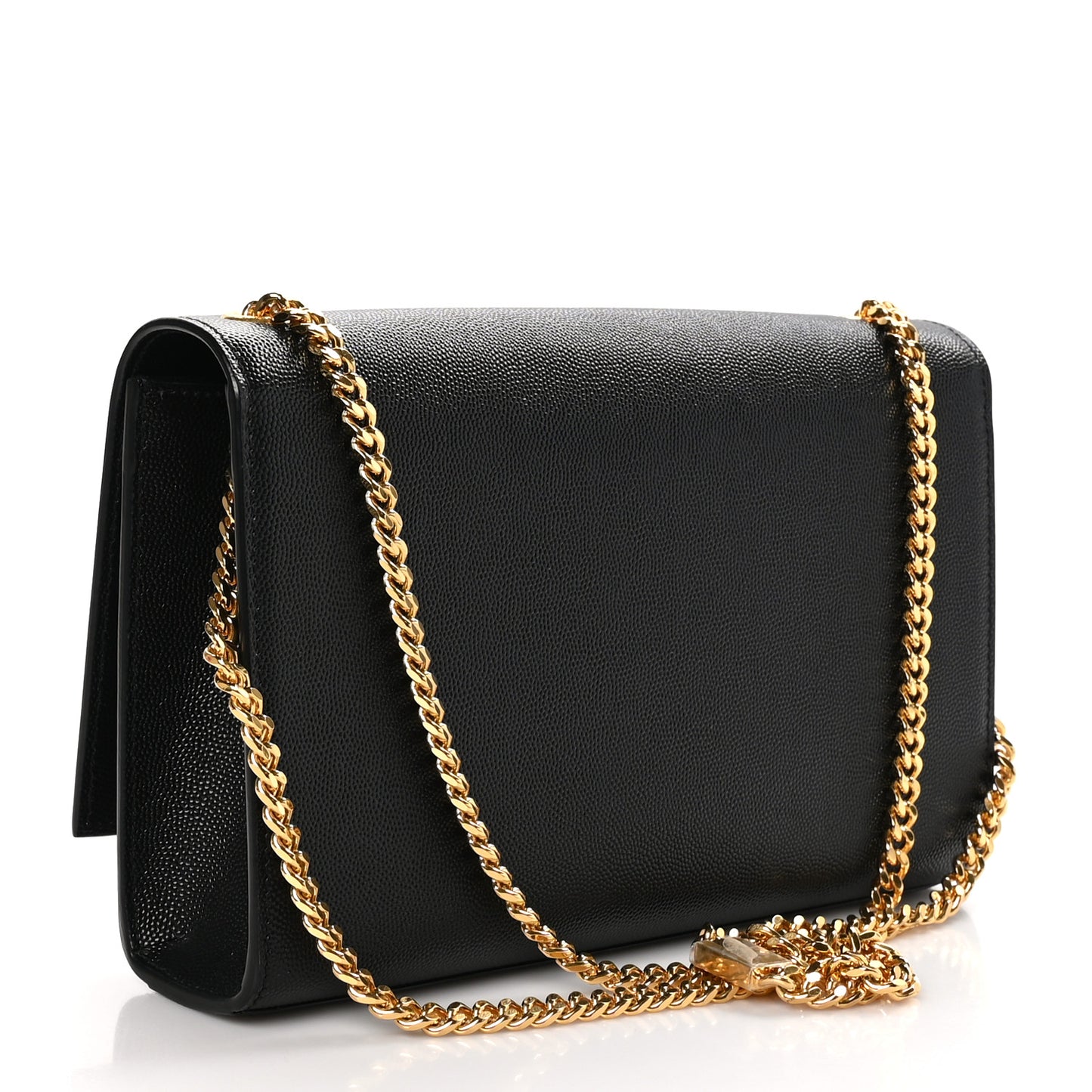 Grain De Poudre Medium Classic Monogram Kate Satchel Black