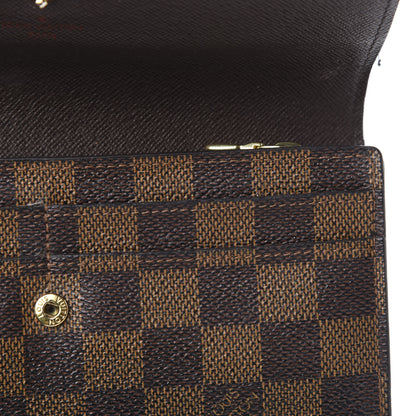Louis Vuitton Damier Ebene Sarah Wallet 11 of 12