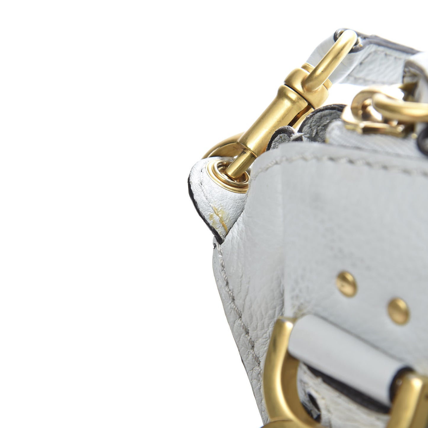 Calfskin Small Marcie Satchel Airy Grey