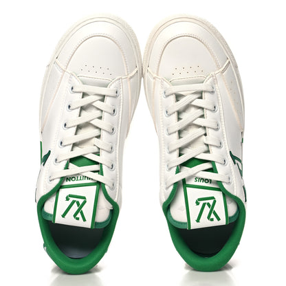 Louis Vuitton Calfskin Womens Charlie Sneaker 38 White Green 2 of 9