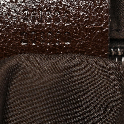 Gucci GG Monogram Medium Web Handle Double Pocket Tote Brown 6 of 12