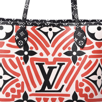 Louis Vuitton Monogram Giant Crafty Neverfull MM Creme Rouge Black 9 of 9