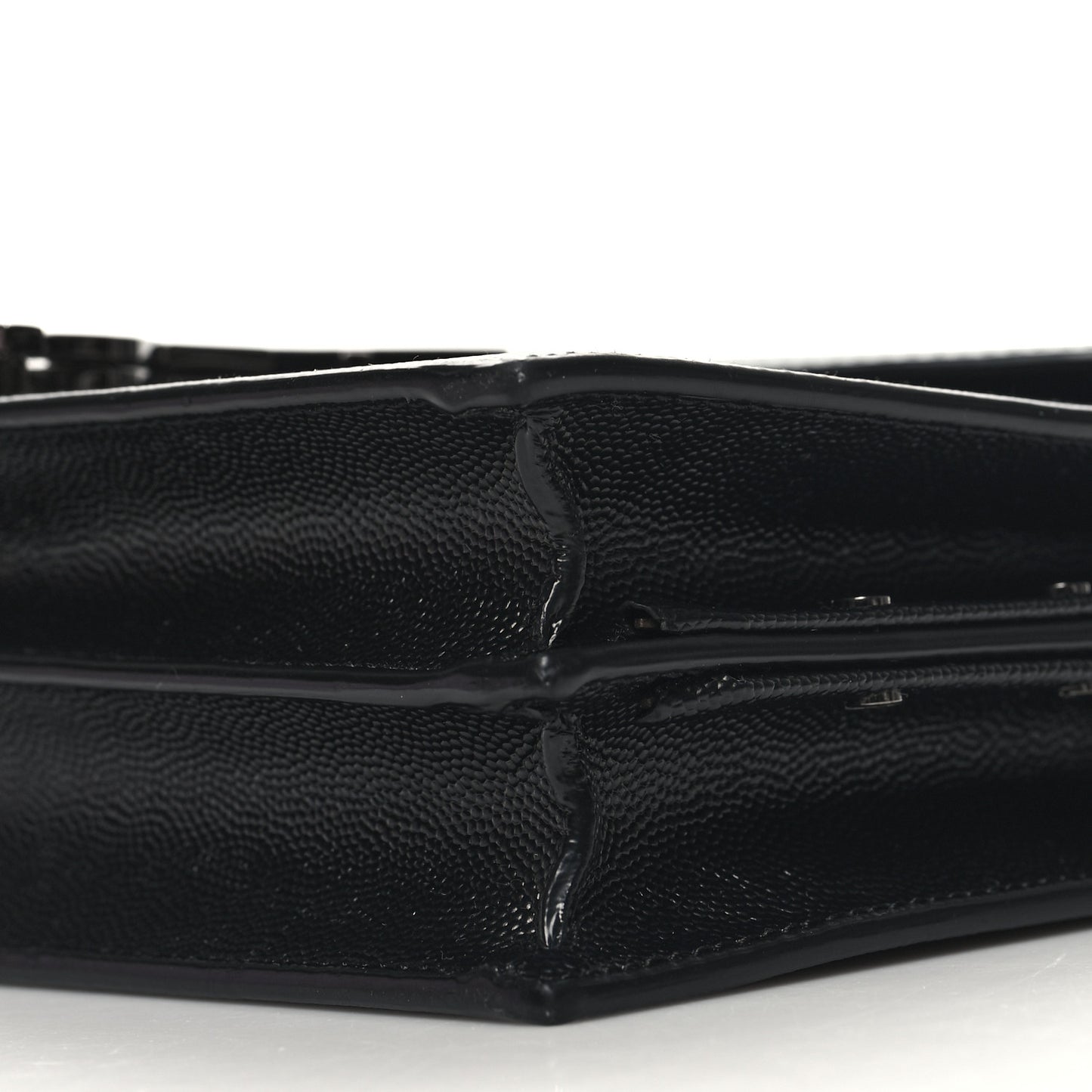 Grain De Poudre Monogram Cassandra Clasp Bag Black