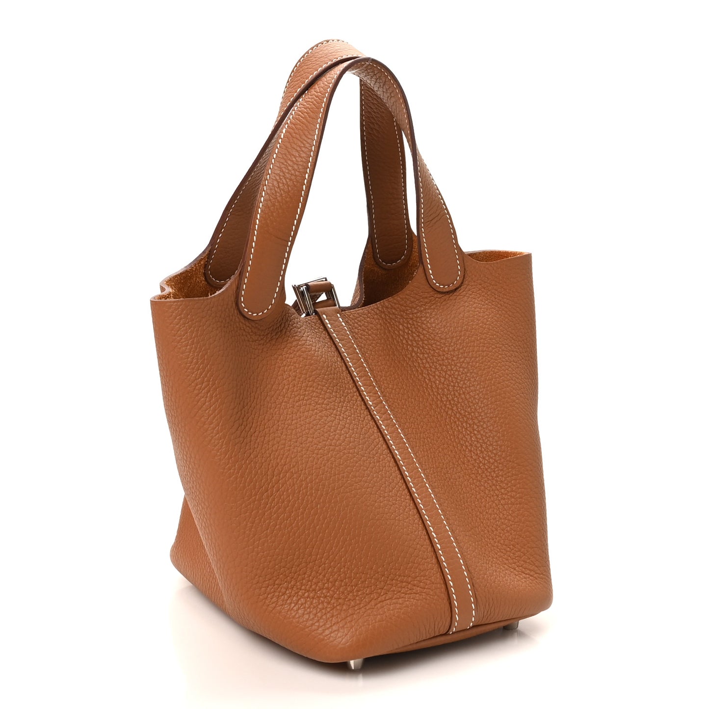 Taurillon Clemence Picotin Lock 18 PM Gold