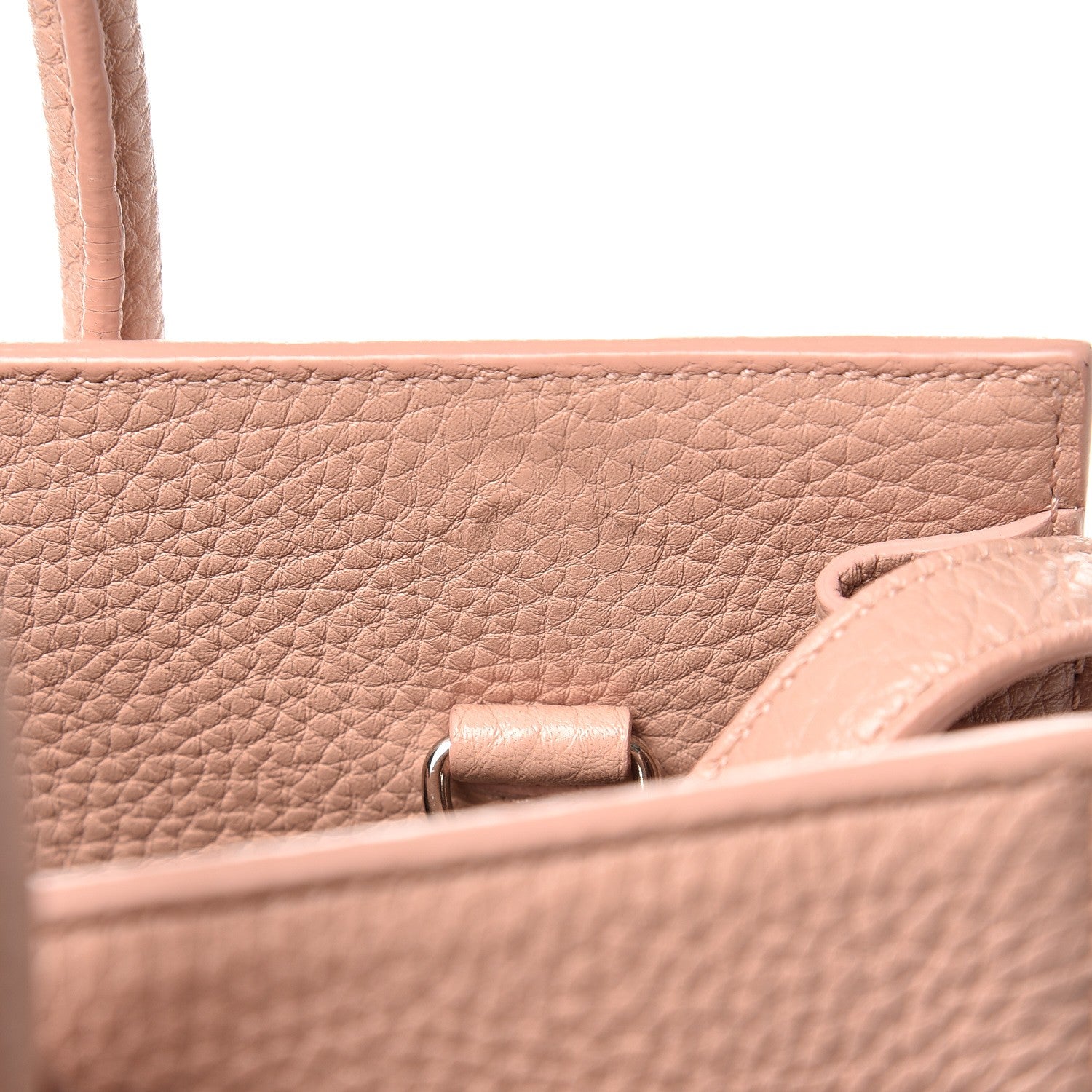 Saint Laurent Grained Calfskin Baby Sac De Jour Pale Pink 9 of 12