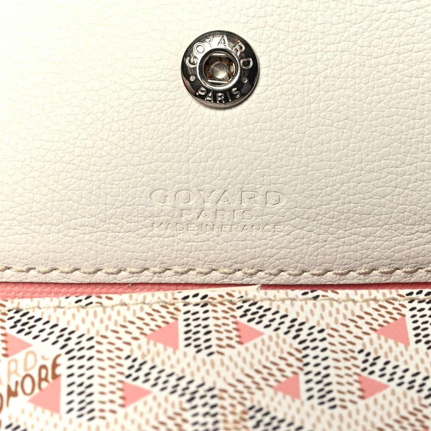 Goyardine Saint Louis Claire Voie PM White Pink
