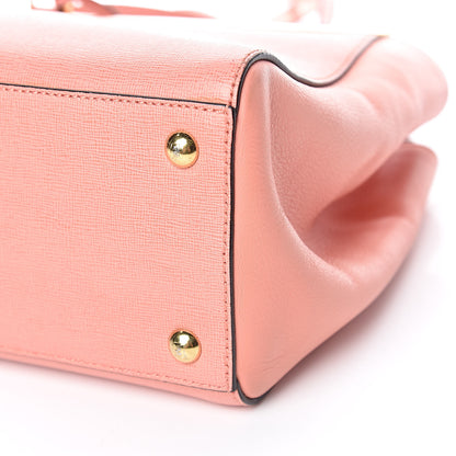 Fendi Vitello Elite Petite 2Jours Tote Pesca 6 of 15