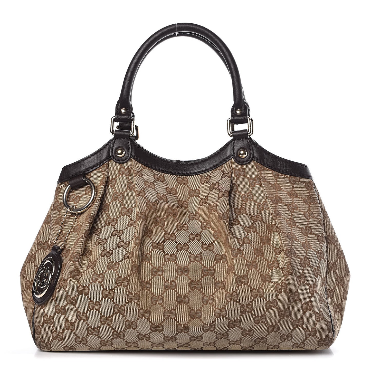 Monogram Medium Sukey Tote Dark Brown