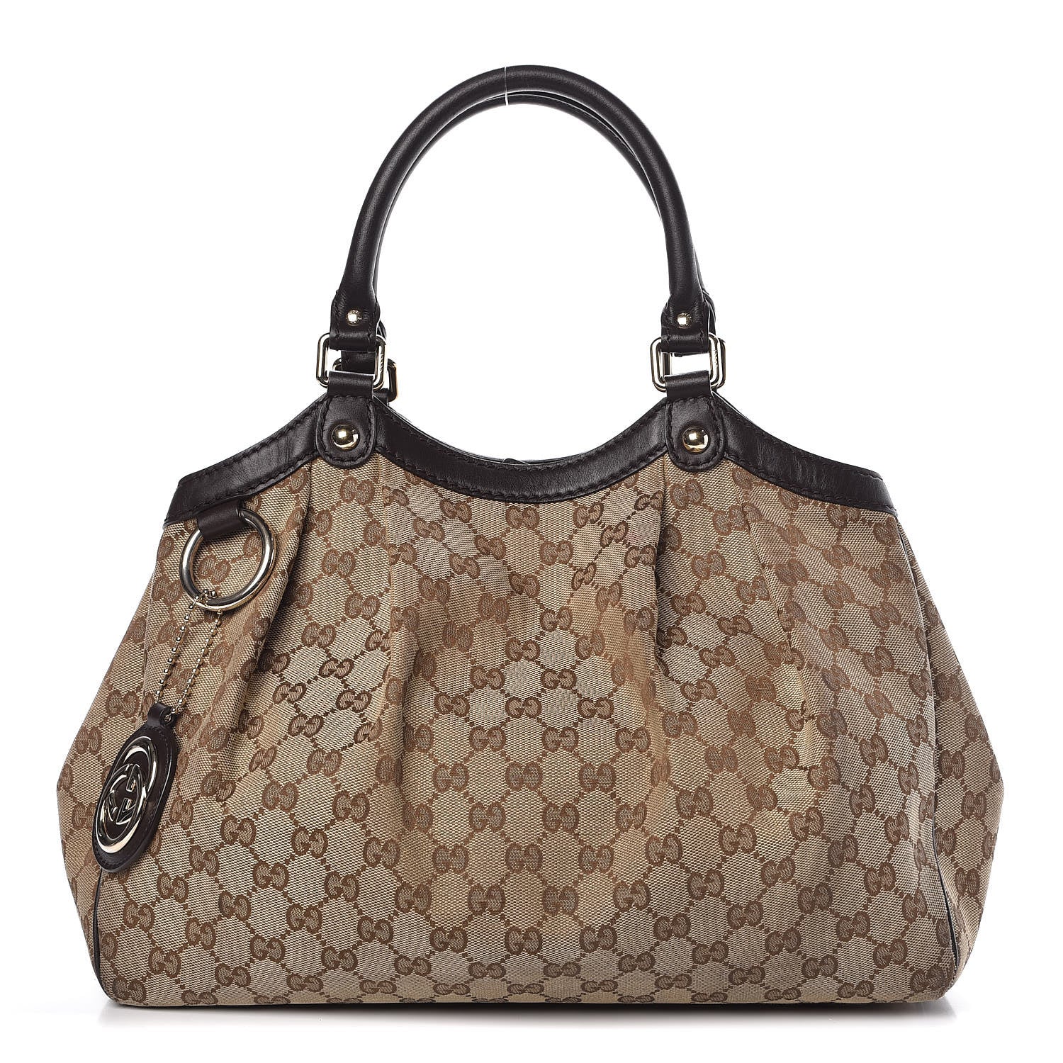 Gucci Monogram Medium Sukey Tote Dark Brown 1 of 16