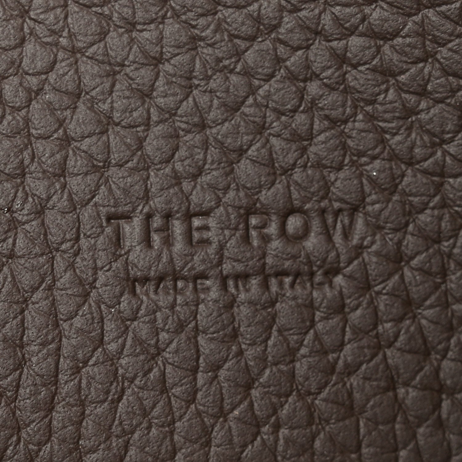 The Row Grained Calfskin Soft Margaux 10 Bag Deep Brown 6 of 9