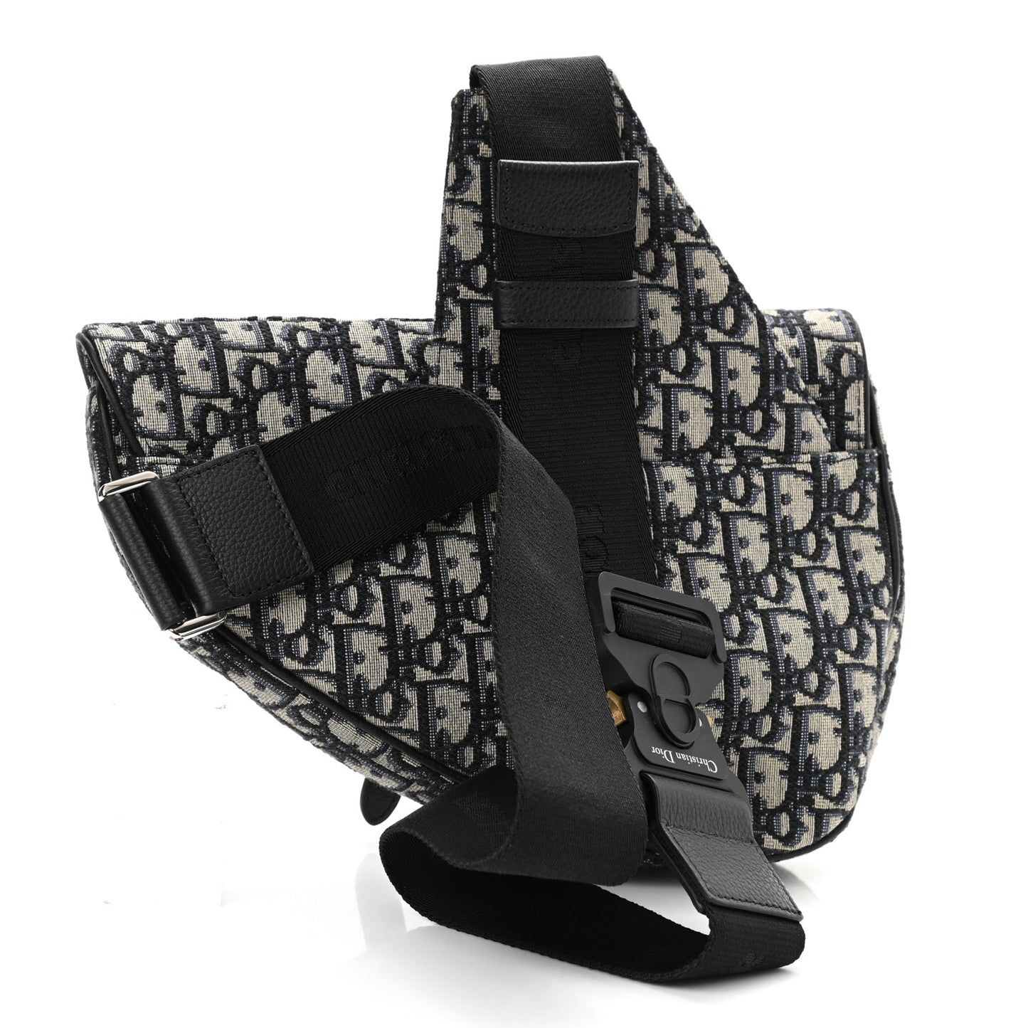 Oblique Mens Saddle Bag Blue