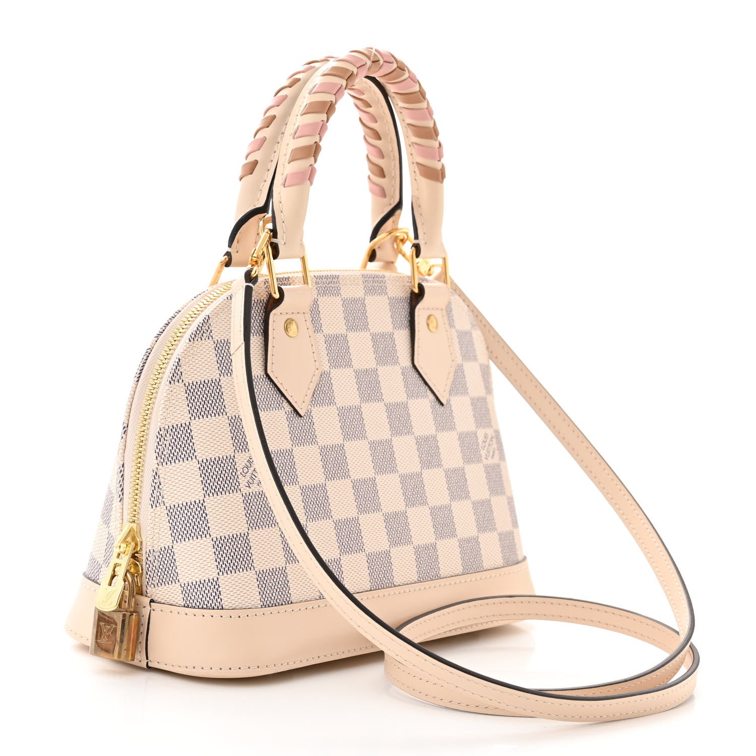 Louis Vuitton Damier Azur Braided Alma BB 3 of 12