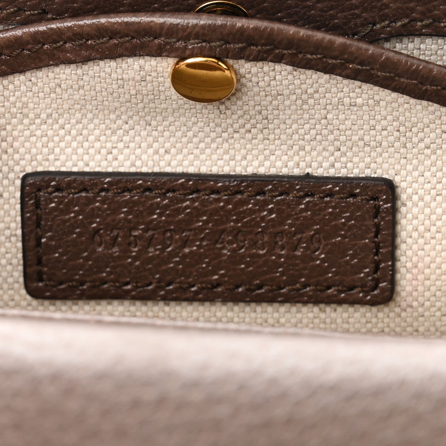 Monogram Jumbo GG Textured Dollar Calfskin Web Small Bamboo 1947 Top Handle Bag Camel Ebony New Acero