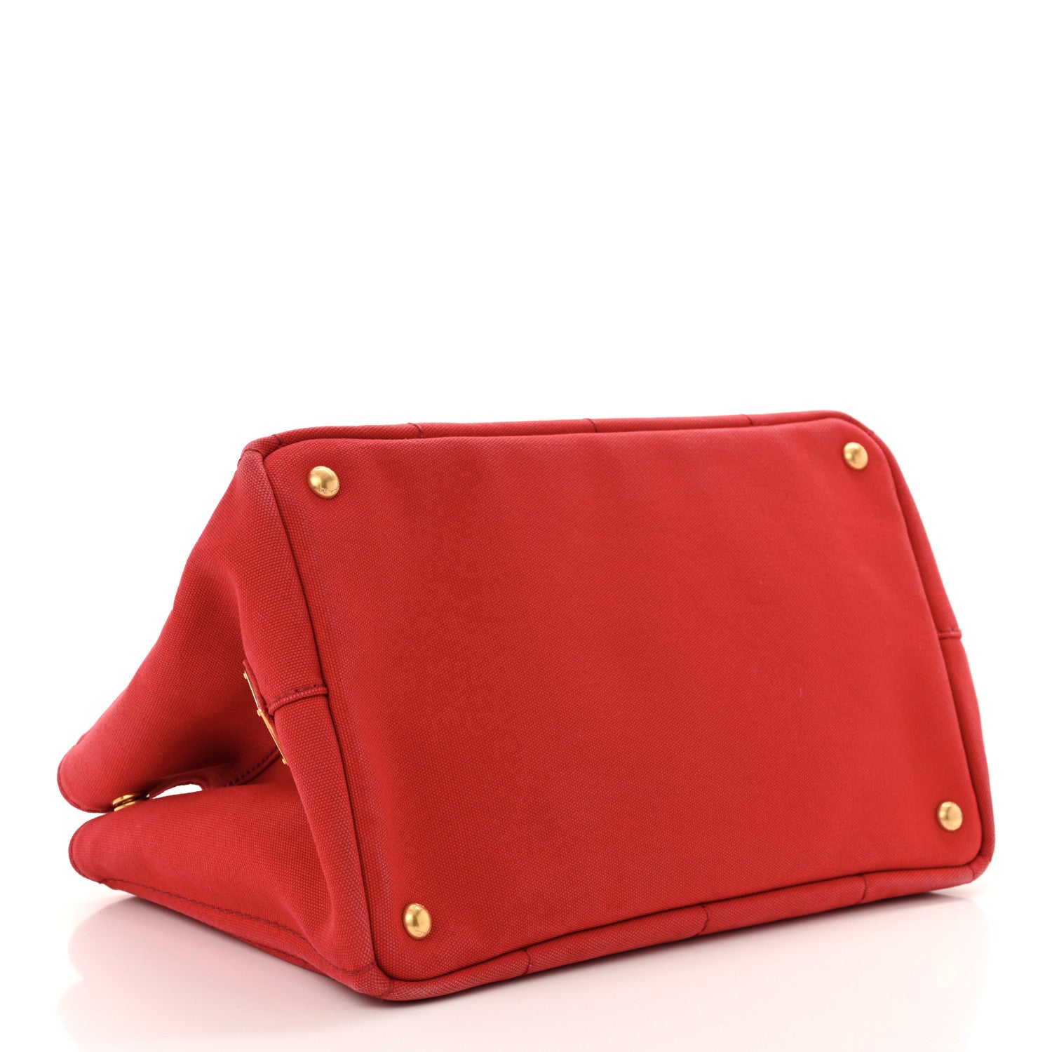 Prada Canapa Small Logo Tote Rosso 4 of 16