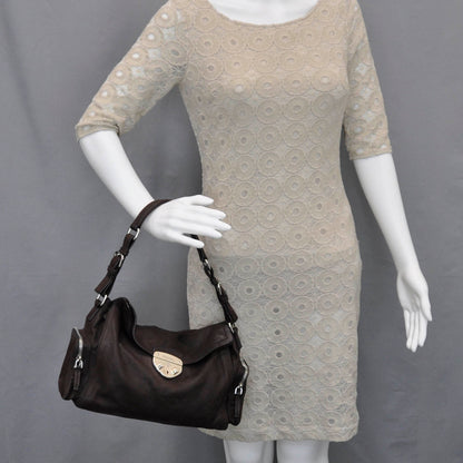 Prada Leather Antic Easy A Foldover Pushlock Flap Shoulder Bag 2 of 12