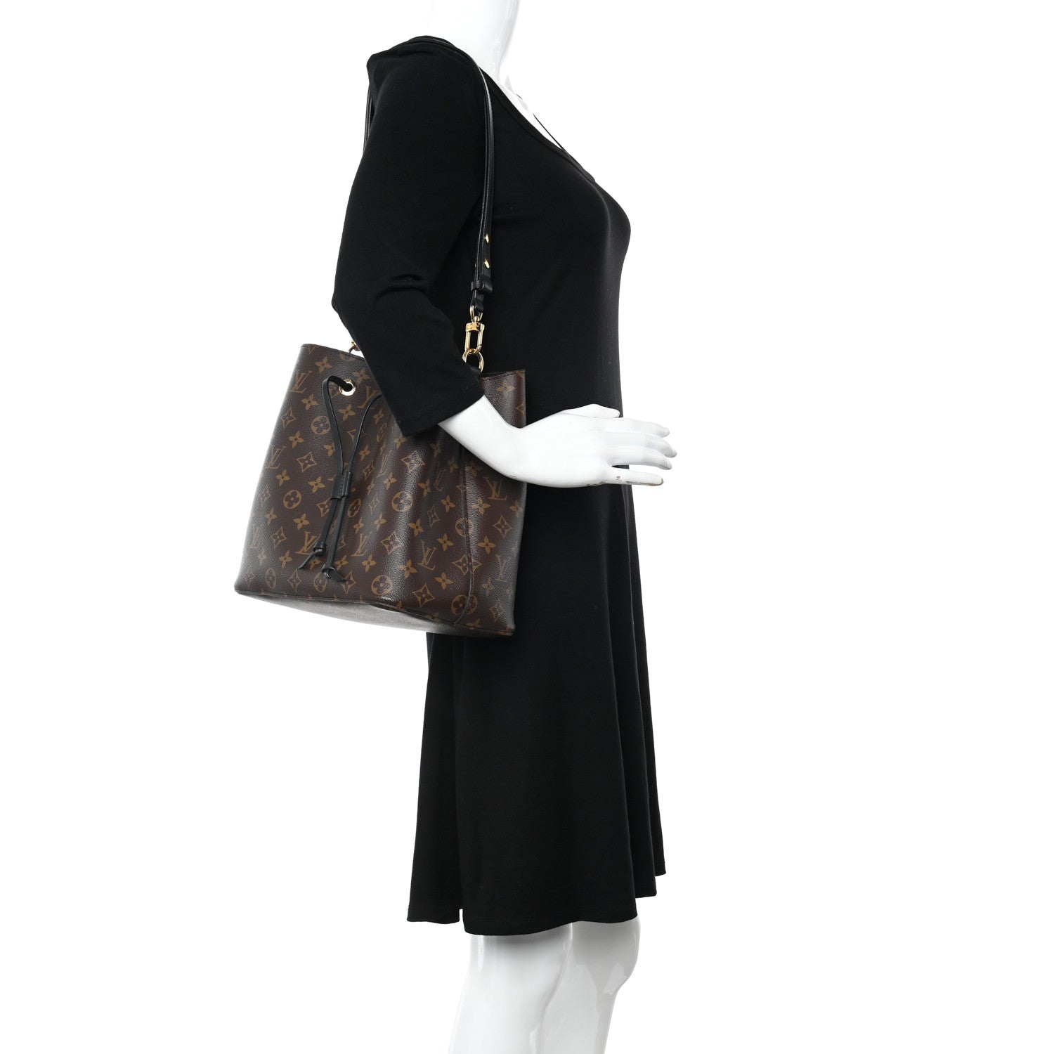 Louis Vuitton Monogram Neonoe MM Black 2 of 13