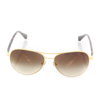 Louis Vuitton Conspiration Pilote Aviator Sunglasses Gold 4 of 12