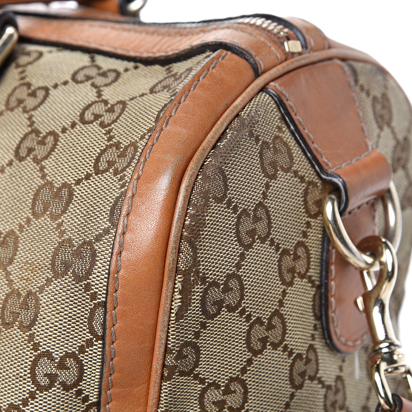 Monogram Vintage Web Medium Boston Tobacco