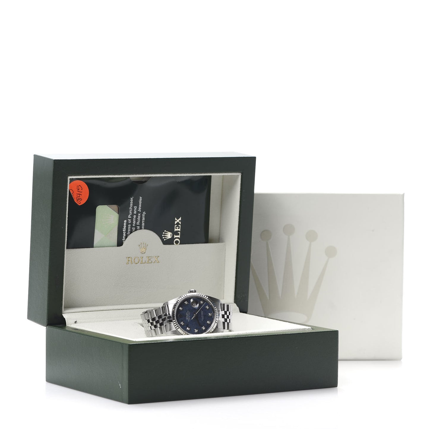 Stainless Steel 18K White Gold Diamond 36mm Oyster Perpetual Datejust Watch Sodalite 16234
