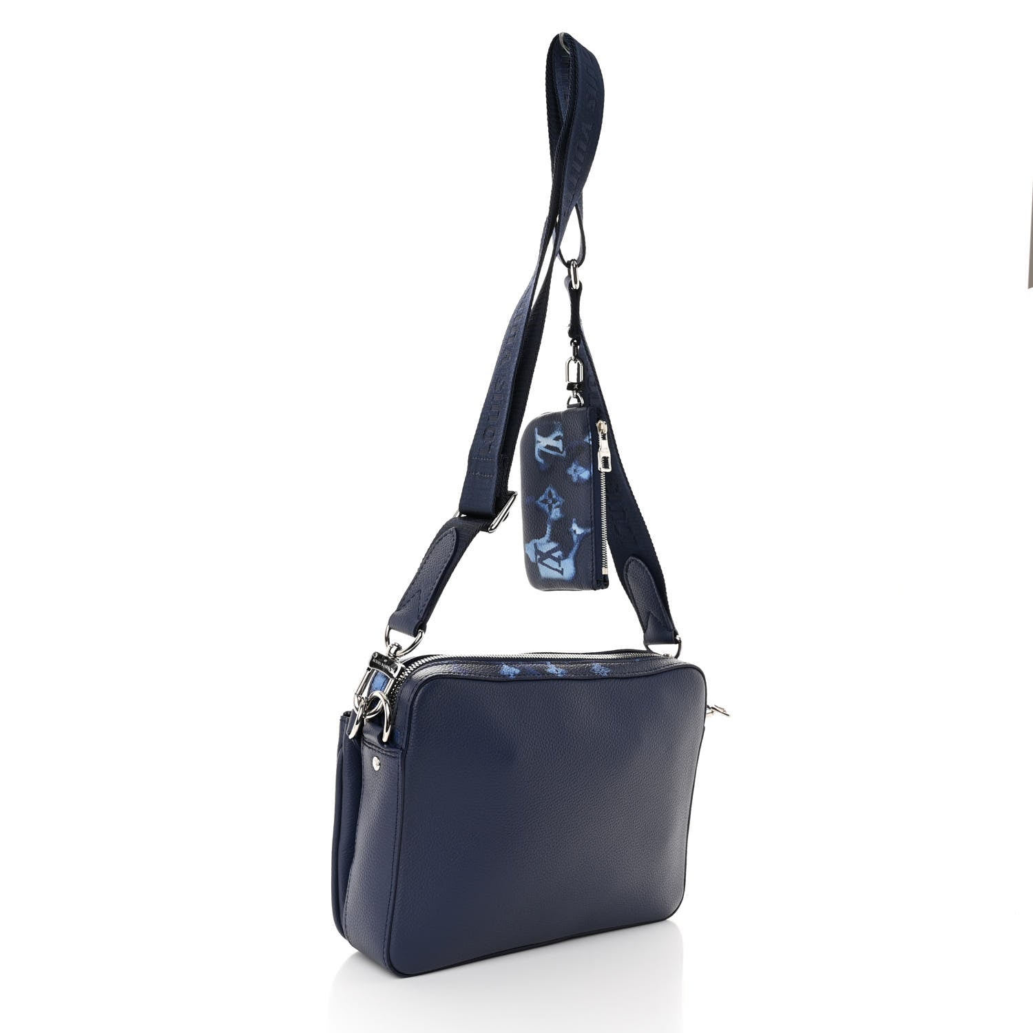 Louis Vuitton Monogram Ink Watercolor Trio Messenger Bag Blue 3 of 9