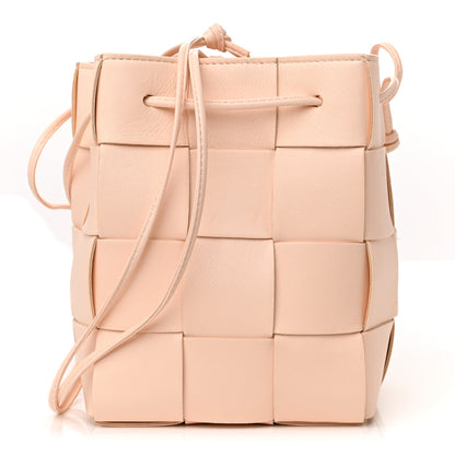 Bottega Veneta Nappa Maxi Intrecciato Cassette Bucket Bag Melon Washed 1 of 12