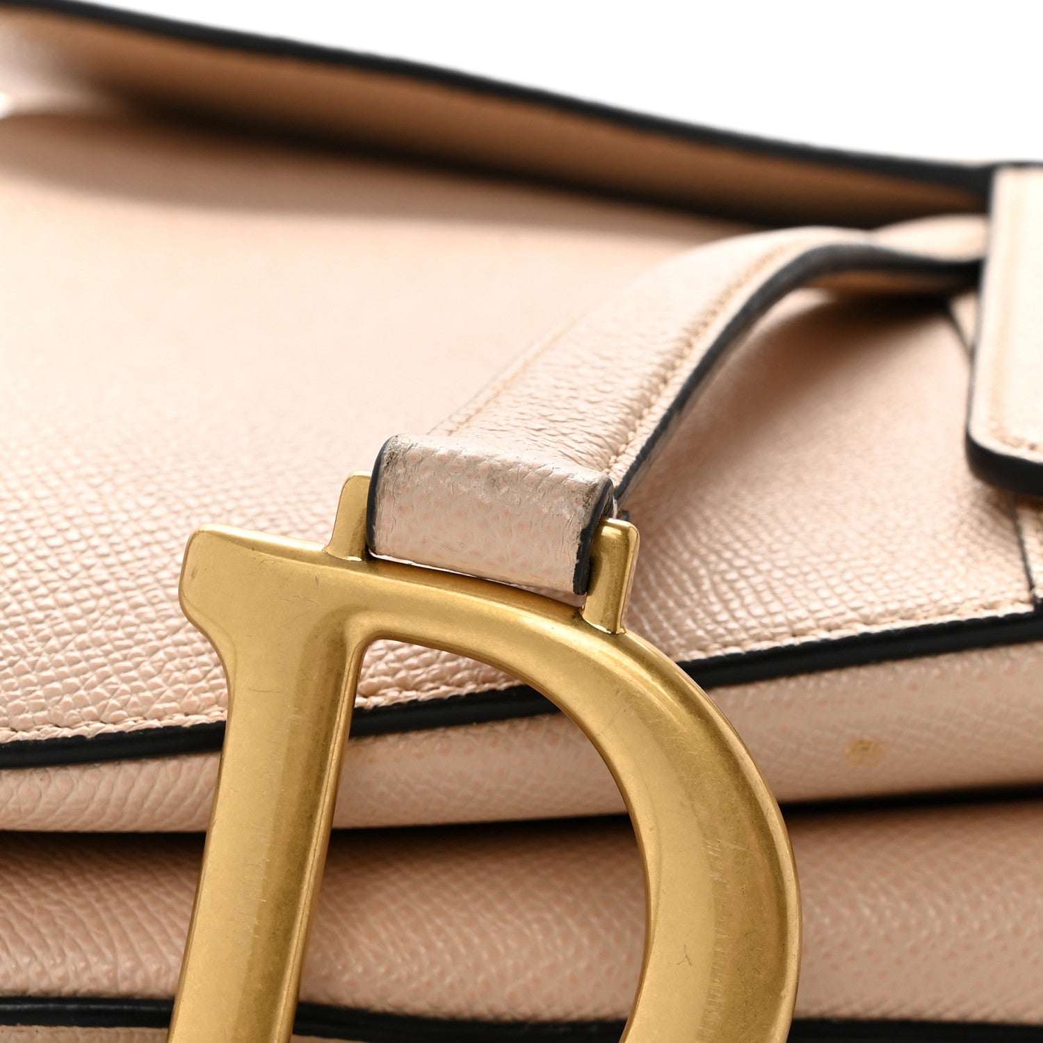 Christian Dior Grained Calfskin Saddle Bag Fard 13 of 17