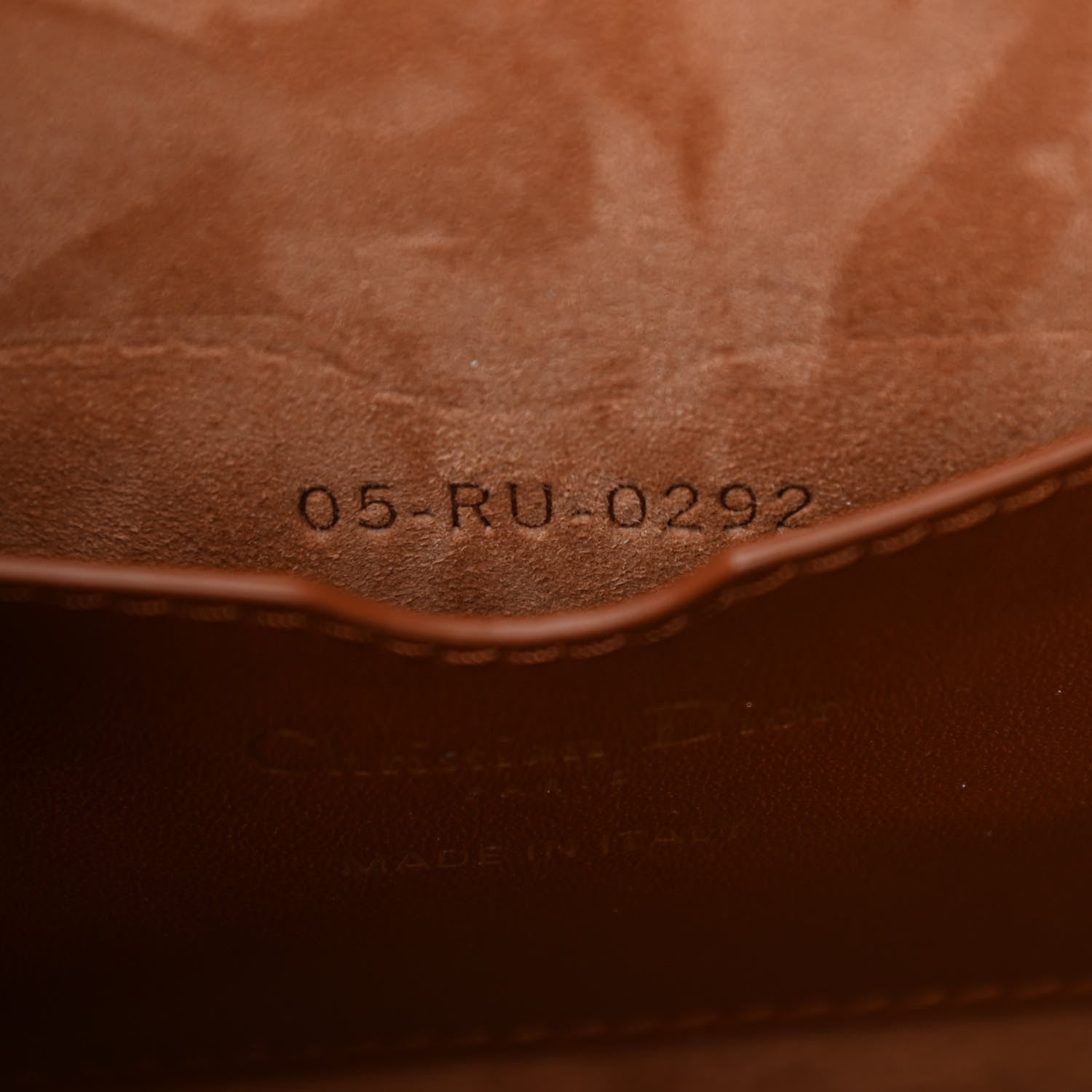 Christian Dior Box Calfskin Medium Bobby Frame Flap Cognac 7 of 9