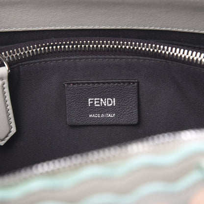 Fendi Vitello Dolce Scalloped Studded Medium By The Way Boston Bag Latte 5 of 9