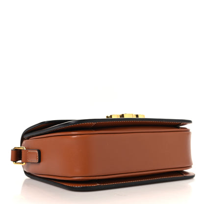 Celine Calfskin Triomphe Canvas Teen Triomphe Bag Tan 3 of 8