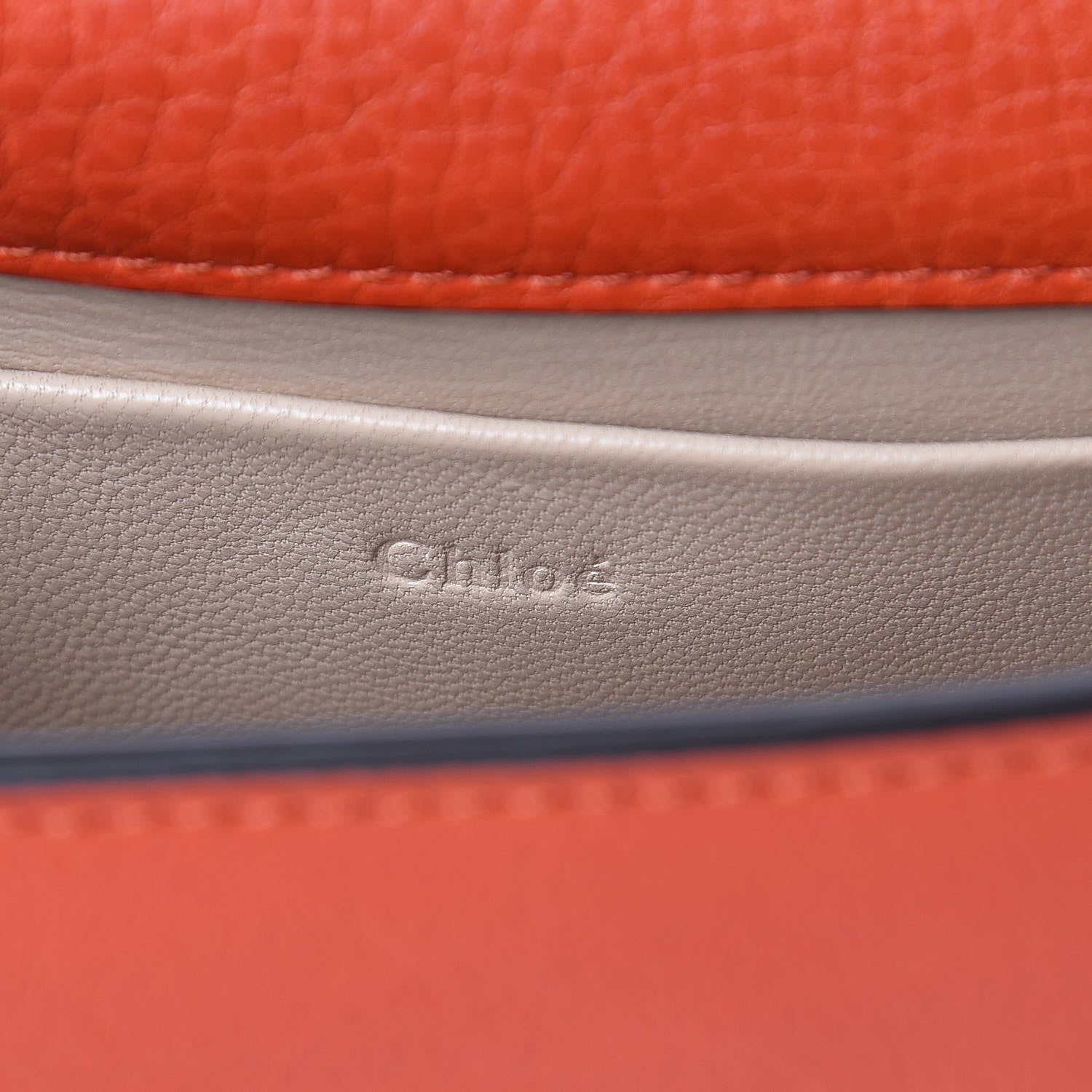Chloe Calfskin Small Nile Bracelet Minaudiere Bag Sepia Red 6 of 6