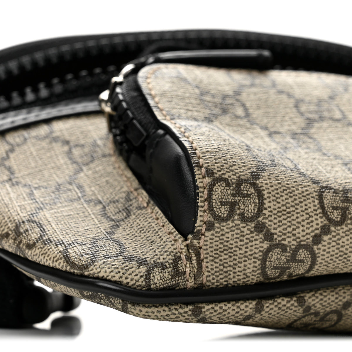 GG Supreme Monogram Belt Bag Black
