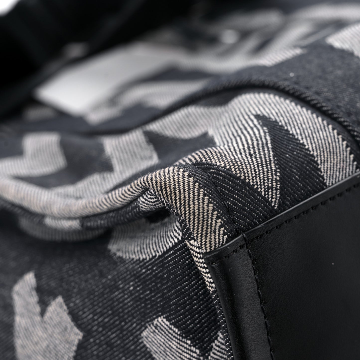 Denim Jacquard Medium The Monogram Tote Bag Denim Blue