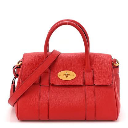 Mulberry Classic Grain Small Bayswater Satchel Scarlet Red 1 of 14