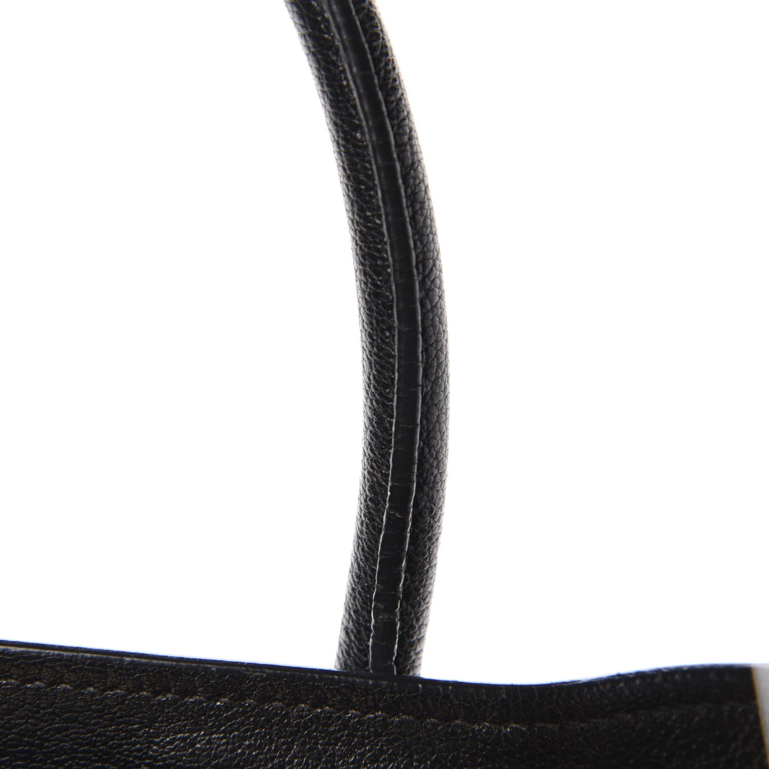 Miu Miu Goatskin Madras Top Handle Tote Black 9 of 12