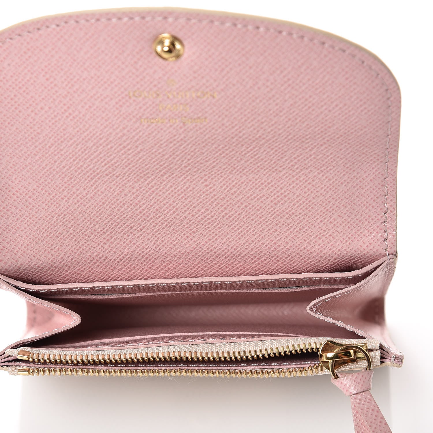 Louis Vuitton Damier Azur Rosalie Coin Purse Rose Ballerine 6 of 6