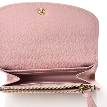 Louis Vuitton Damier Azur Rosalie Coin Purse Rose Ballerine 6 of 6