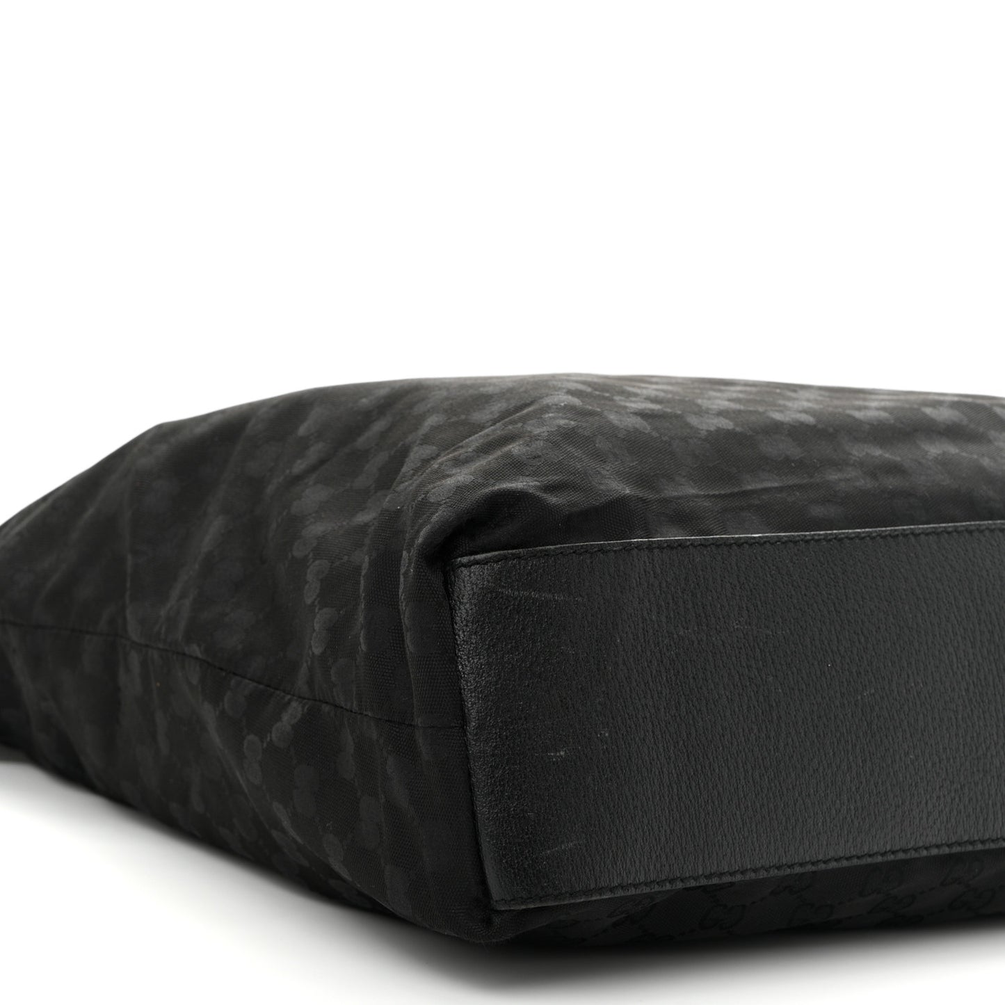 GG Monogram Large Web Handle Vertical Tote Black